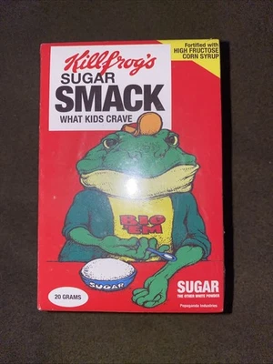 Minifigura Ron English Popaganda Dig Em Frog Sugar Smacks 3" - Asesinos de cereales Foto 1 de 4