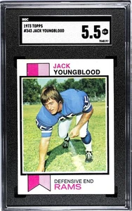 1973 Topps - Jack Youngblood #343 (RC) - Set Break No PSA SGC 5.5 Undergraded - Picture 1 of 3