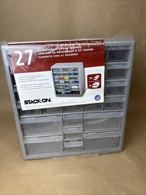 Stack-On Hardware & Craft Storage Cabinet 27 Drawer Organizer Made In USA - Image 1 of 4