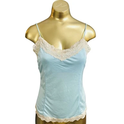 The Limited Baby Blue Camisole Lace Trim Y2K 2000s Vintage - Medium -A16 - Image 1 of 4