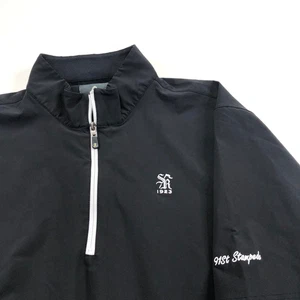 Turtleson XL Golf 1/4 Quarter Zip Mock Neck Pullover Short Sleeve Windshirt MINT - Picture 1 of 8