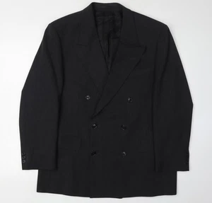 Harewood Men's Black Double-Breasted Blazer 42S - Picture 1 of 12