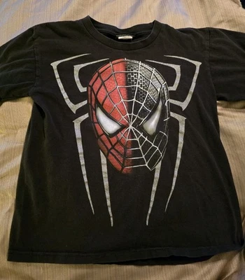 Spider-Man 3 2007 Movie Promo T Shirt Youth Boys Small Black Venom Marvel - Image 1 of 4