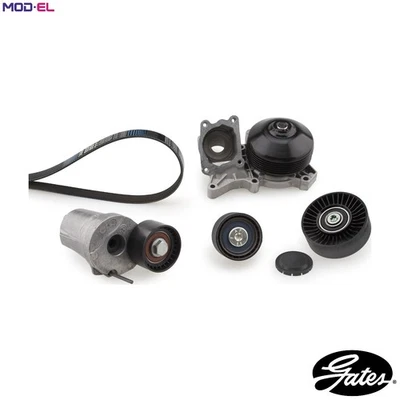 WATER PUMP + VRIBBED BELT KIT KP36DPK1698 FOR BMW N47D20D/B/C/A M47D20 2.0L 4cyl - Image 1 of 4