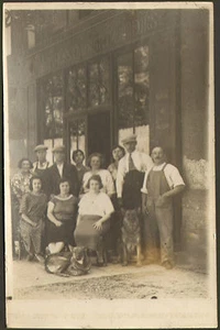 LE PERREUX ?? CARTE POSTALE PHOTO COMMERCE VINS LIQUEURS " AUX JOYEUX PECHEURS " - Picture 1 of 2