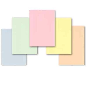50 Fogli Carta A4 Colorata Pastello 160gsm 5 X 10 Rosa Verde Giallo Blu Salmone - Imagen 1 de 1