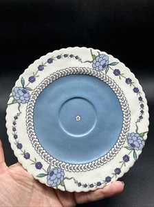 Anthropologie Turkuaz Posy Taza-Platillo Betul Tunc Iris Platillo Azul Repuesto - Imagen 1 de 8