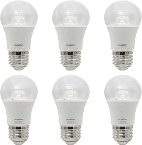 LED A15 Appliance Clear Light 6W, 40W, 450LM, E26, ETL Listed, 5000K, 6 Count - Picture 1 of 2