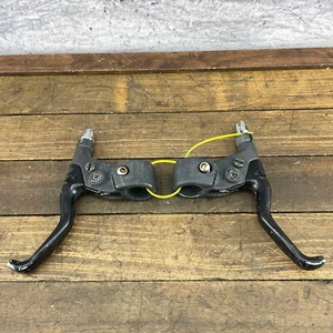 Vintage Shimano Deore XT Brake Lever Set BL-M733 BENT SLR Mountain Bike Flat Bar - Picture 1 of 10