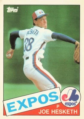 Joe Hesketh Rookie Topps Tiffany Traded 1985 Baseball Card #52T - Image 1 of 2