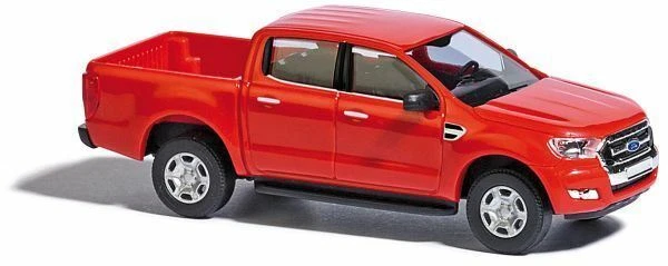 HO 1:87 Busch # 52801 - 2016 Ford Ranger Crew Cab Pickup Truck - Red - Image 1 of 1