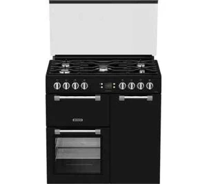 Leisure 90cm Black Dual Fuel Cooker - 3 Ovens, 5 Gas Hob, A Rated | CC90F531K - Picture 1 of 4