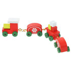  Montessori Wooden Toys Christmas Model Train Mini Decorations