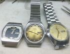 LOT OF 2pc USED CITIZEN 8200 AUTOMATIC WATCH FOR PARTS & REPAIRS USED WATCHMAKER