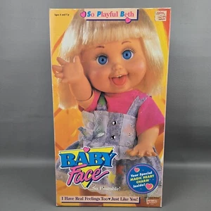 "Muñeca Galoob Baby Face So Playful Beth nueva en caja abierta 13"" de alto leer descripción" - Imagen 1 de 13