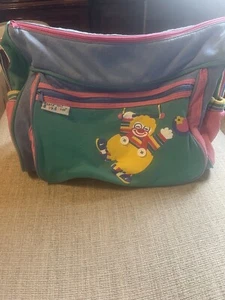 Vintage Rare Baby Boom Diaper Bag With Clown Pink/Blue/Green/Yellow - Picture 1 of 13