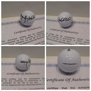 Gary Woodland Autographed Signed Golf Ball Wilson Titanium Golf Ball COA - Picture 1 of 6