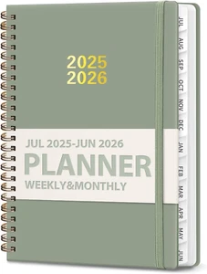 Planner 2025-2026, Weekly and Monthly Calendar Academic Planner (July 2025 - Jun - Picture 1 of 7
