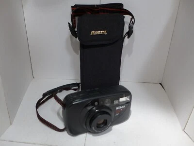 Nikon Zoom Touch 470 AF 35mm Point & Shoot Film Camera, strap, case - Image 1 of 4