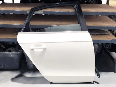 09-16 Audi A4 S4 B8 B8.5 Rear Right Passenger Door Assembly IBIS WHITE 12 13 14 - Image 1 of 4