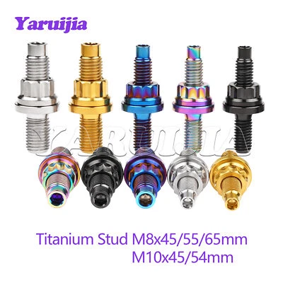 Kit de pernos colector de escape de titanio Yaruijia M8 M10 P1,25 mm para motores serie K - Imagen 1 de 4