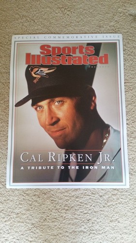 Cal Ripken Jr. poster of Sports Illustrated commemorative issue cover ...
