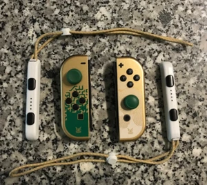 Authentic Genuine ZELDA TEARS OF THE KINGDOM EDITION Joy-Cons with Straps TESTED - Afbeelding 1 van 6