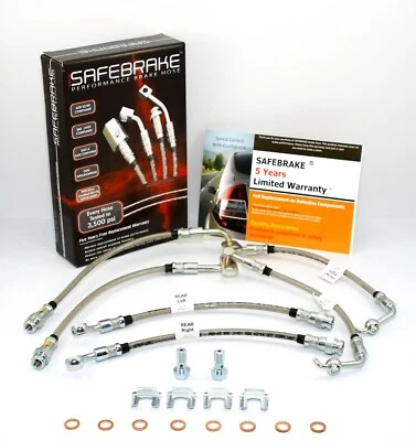 Mazda RX8 (SE3P, FE3S) 2003-2012 brake upgrades - SAFEBRAKE Performance Hoses - Image 1 of 4