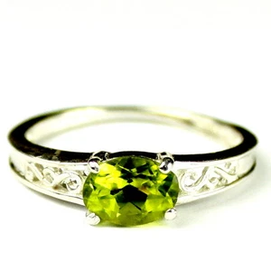 PERIDOT Sterling Silver Ladies Ring -Handmade • SR362 - Picture 1 of 5