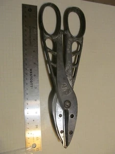 MALCO M12 12" STRAIGHT CUT ALUMINUM TIN SNIP SHEARS W/REMOVABLE STEEL BLADES - Picture 1 of 5