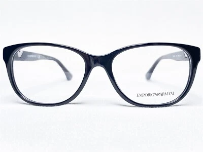 NUEVO Emporio Armani EA3039 5017 Mujer Negro Rectángulo Anteojos Monturas 54/16 Foto 1 de 4