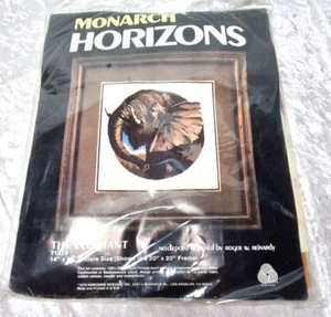 Monarch Horizons Needlepoint The Elephant Kit T1313 1979 New Sealed - Picture 1 of 10