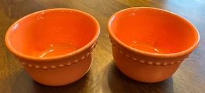 2 - Pottery Barn Emma Lachs (Orange) Beere Dessert Vorspeise Schüssel 4" - Bild 1 von 6