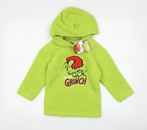 The Grinch Boys Green Hooded Pullover Hoodie 4-5 Years - Picture 1 of 12