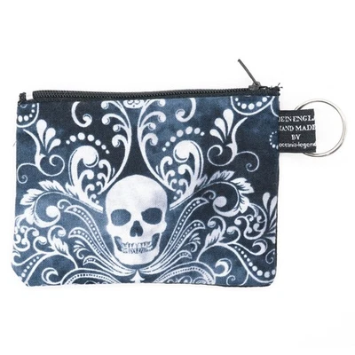 Готический филигранный череп монета/карта сумочки дополнительный RFID защиты скелет - Изображение 1 из 2
