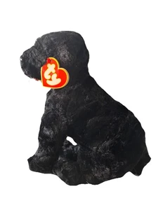 Cinders Ty Classics Perro Negro Altura 10" Largo 16” 1994 Grande Retirado Labrador - Imagen 1 de 21