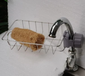 Wasserhahnablage mit Luffa Höhenverstellbarer Abstellständer - Bild 1 von 4