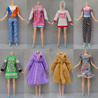 1Set Outfits for 1/6 Doll Casual Skirt Vest Shirt Pants Dress Dollhouse Clothes