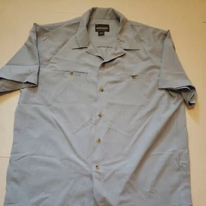 WOOLRICH Men’s Large Blue  Elite Series Tactical Button Front Shirt EUC - Picture 1 of 6