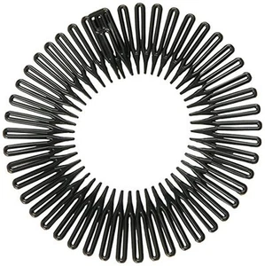 Caravan Full Circle Spring Head Band Comb With Deep Teeth And Closure - Picture 1 of 3