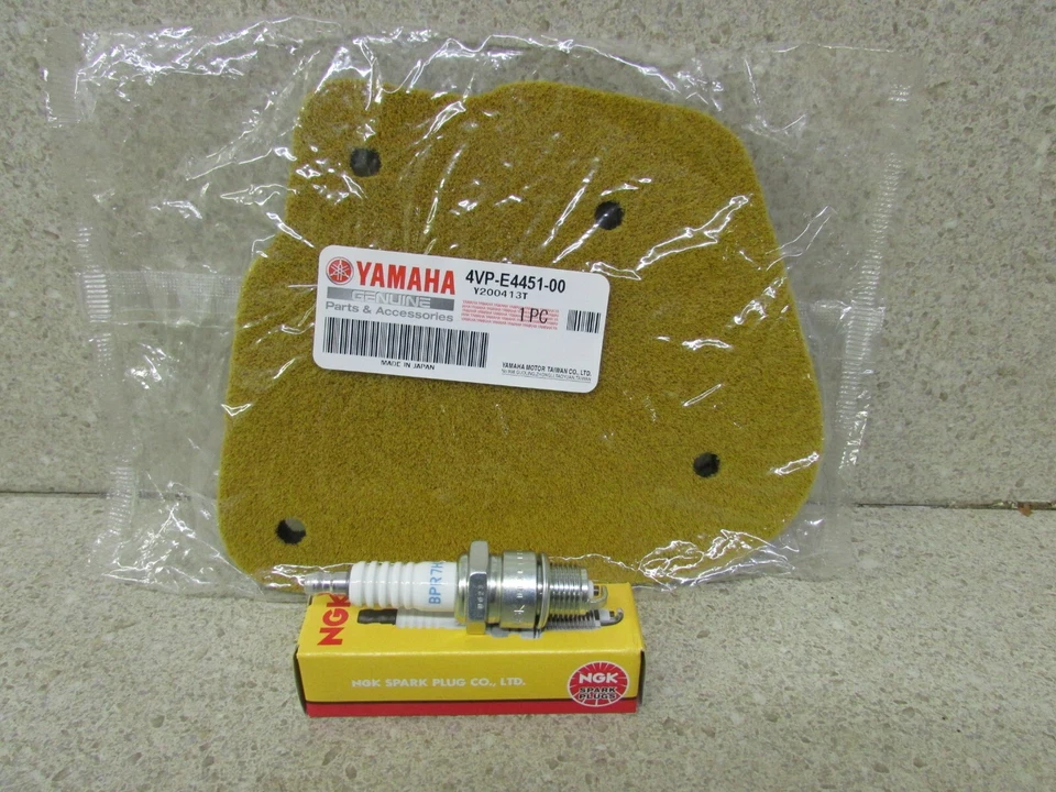 NUEVO 02-11 YAMAHA YW50 YW 50 ZUMA TUNE UP KIT FILTRO DE AIRE Y BUJÍA BPR7HS Foto 1 de 1