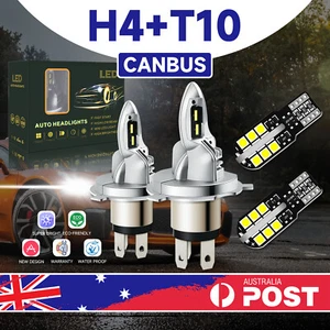 MODIGT LED H4+T10 Headlight Globe For Toyota Hilux XX 2005 2006 2007 2008 2009 - Picture 1 of 24
