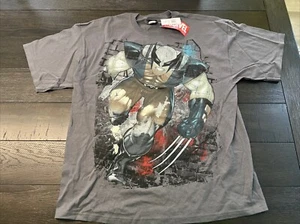Wolverine Shirt Mens XL Vintage Mega Print Gray X Men Tee Marvel Super Hero - Picture 1 of 6
