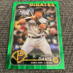 2024 Topps Chrome Update - Green RayWave Refractor #USC128 Henry Davis 64/99 RC - Bild 1 von 3