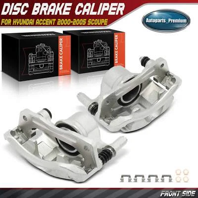 Pinza de freno delantera con soporte para Hyundai Accent 00-05 Scoupe Mitsubishi Precis Foto 1 de 4