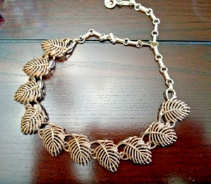 Collar Lisner de colección eslabón de hoja en tono dorado - Imagen 1 de 7