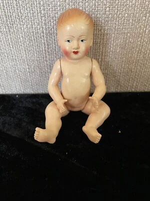 RAVISSANT PETIT BAIGNEUR ANCIEN PETIT COLIN EN CELLULOÏD  - Photo 1/2