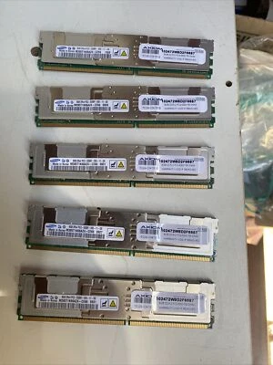 Samsung 8GB 2Rx4 PC2-5300F RAM. AXIOM SERVER MEMORY Lot Of 5 - Image 1 of 4