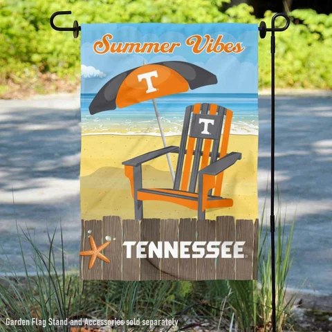 Tennessee Volunteers Summer Season Vibes Garden Flag and Yard Banner Cover
