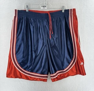 Adidas Reverseble Silky Dazzle Navy Red White Sz XL Basketball Shorts Rare - Picture 1 of 14